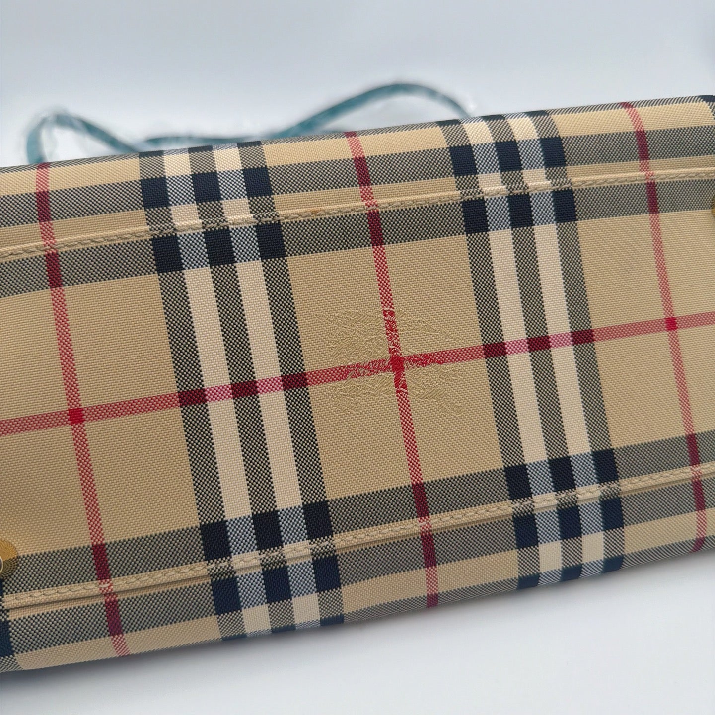 Burberry Canvas Blue Satchel