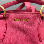 Miu Miu Red Shoulder Bag