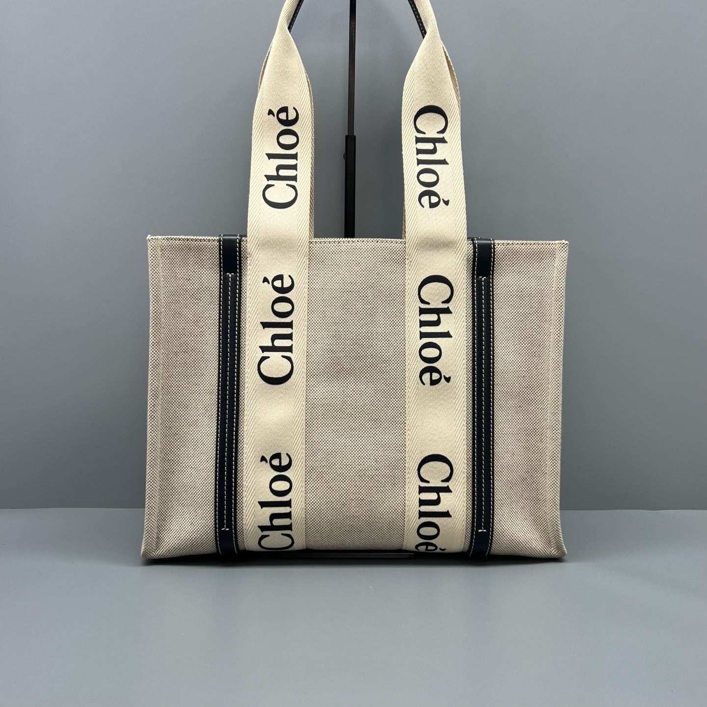 Chloe Canvas Beige Tote