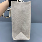 Chloe Canvas Beige Tote