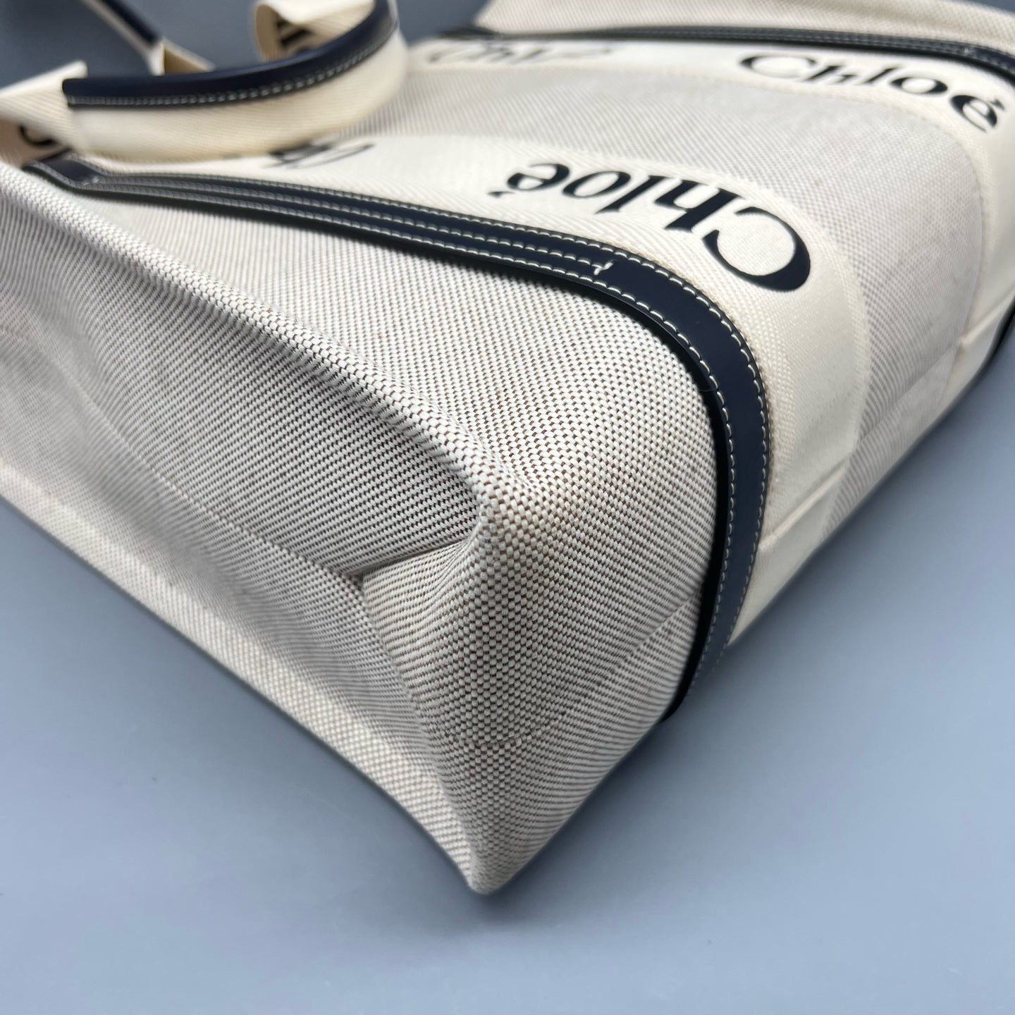 Chloe Canvas Beige Tote