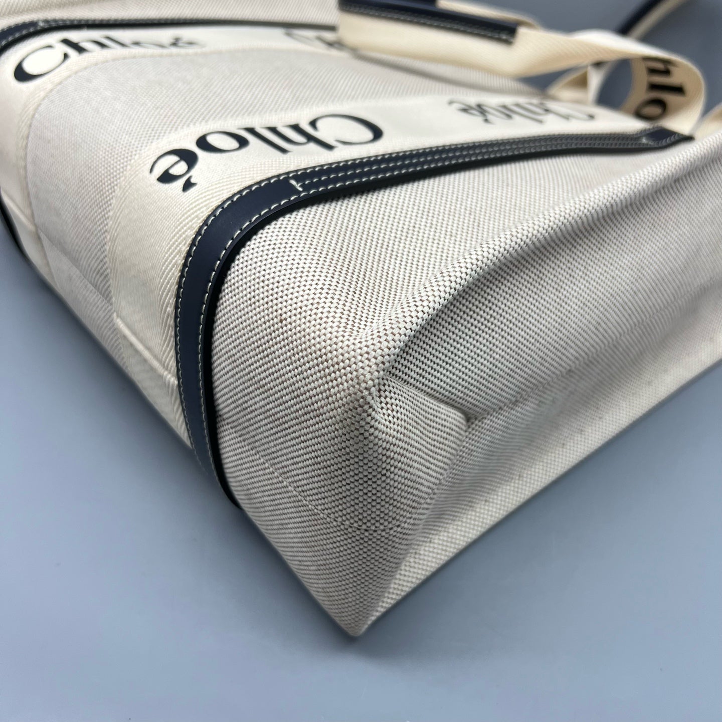 Chloe Canvas Beige Tote