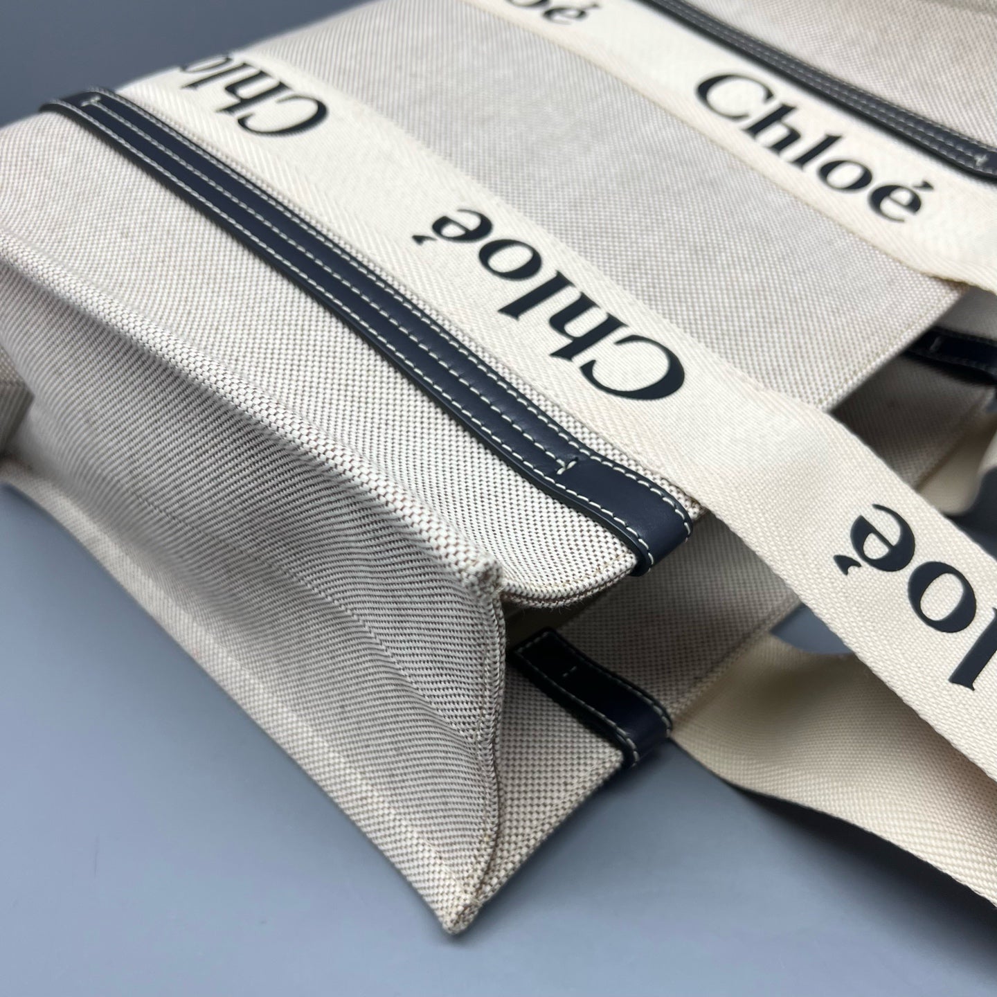 Chloe Canvas Beige Tote