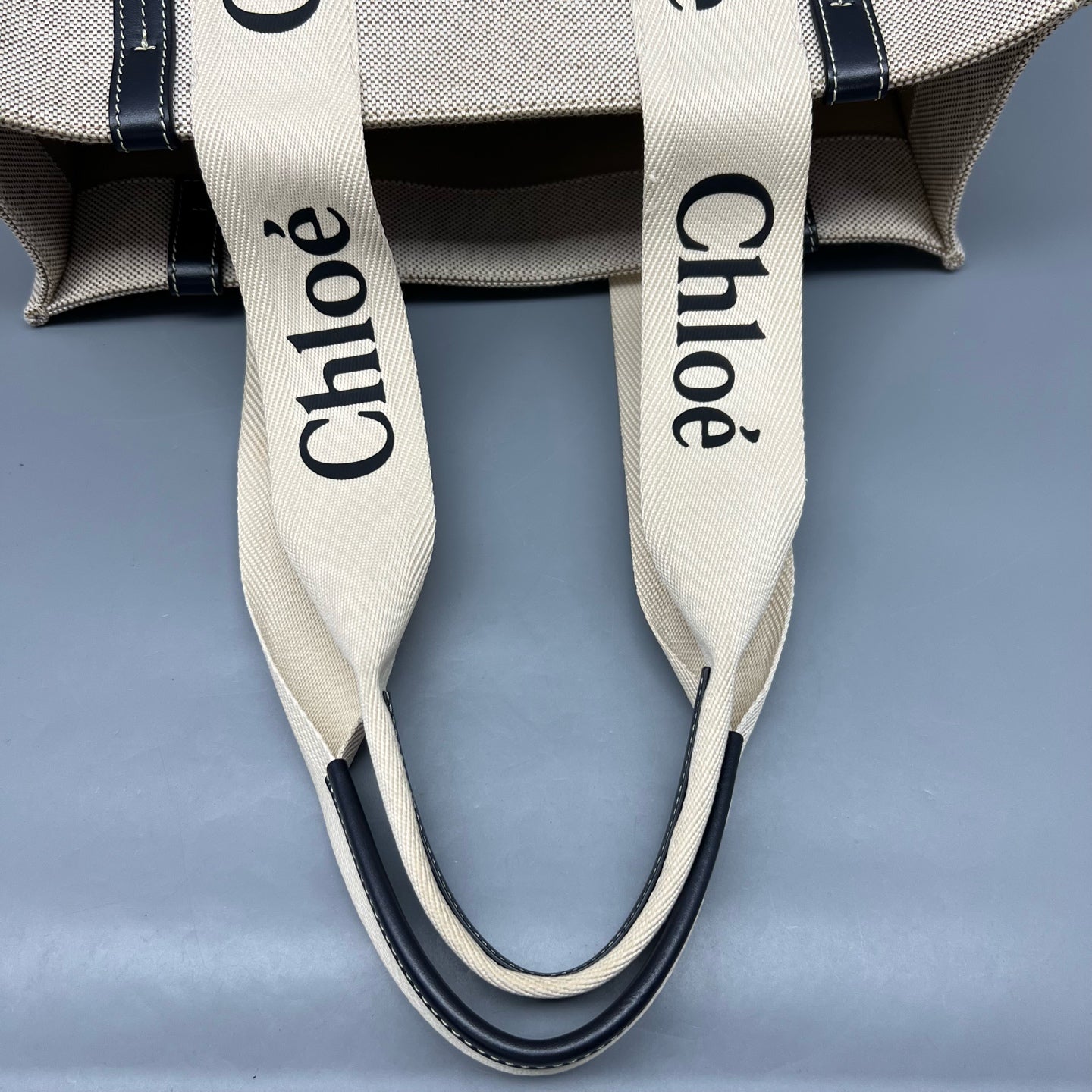 Chloe Canvas Beige Tote