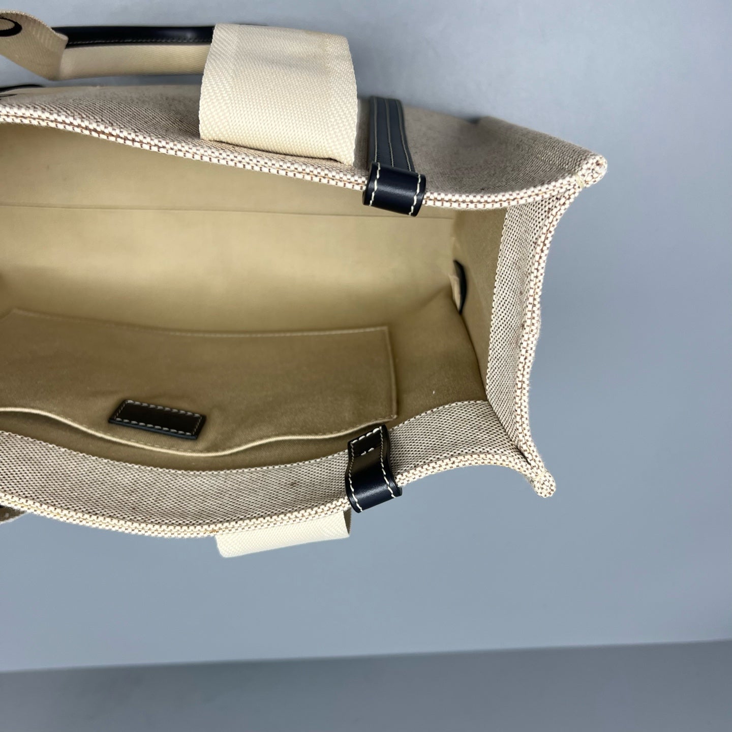 Chloe Canvas Beige Tote