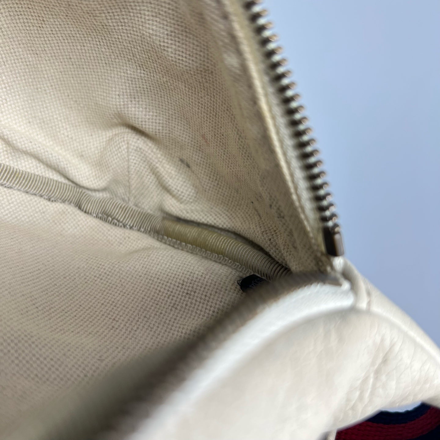 Gucci White Sling Bag