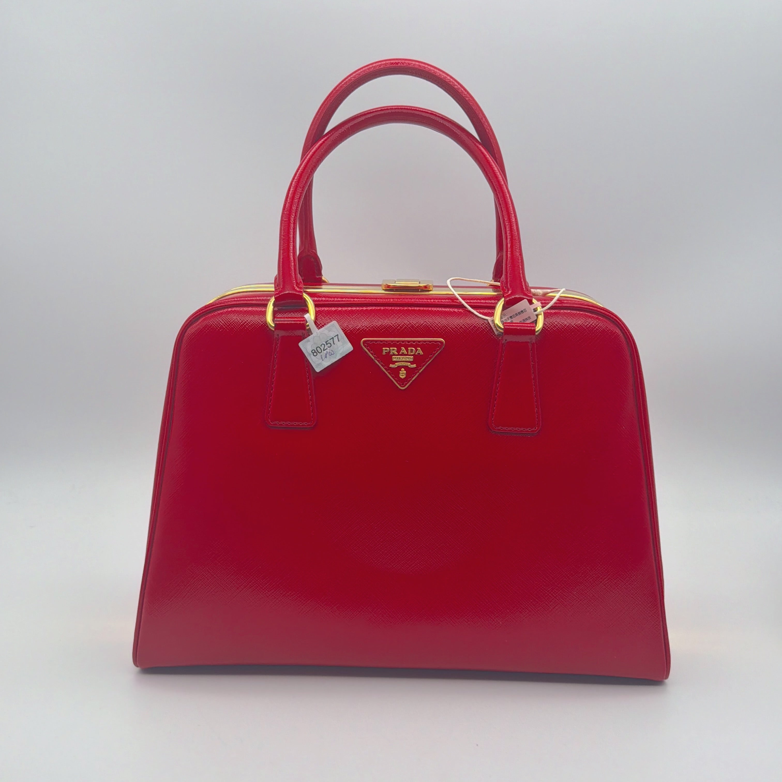 Prada Red Clutch