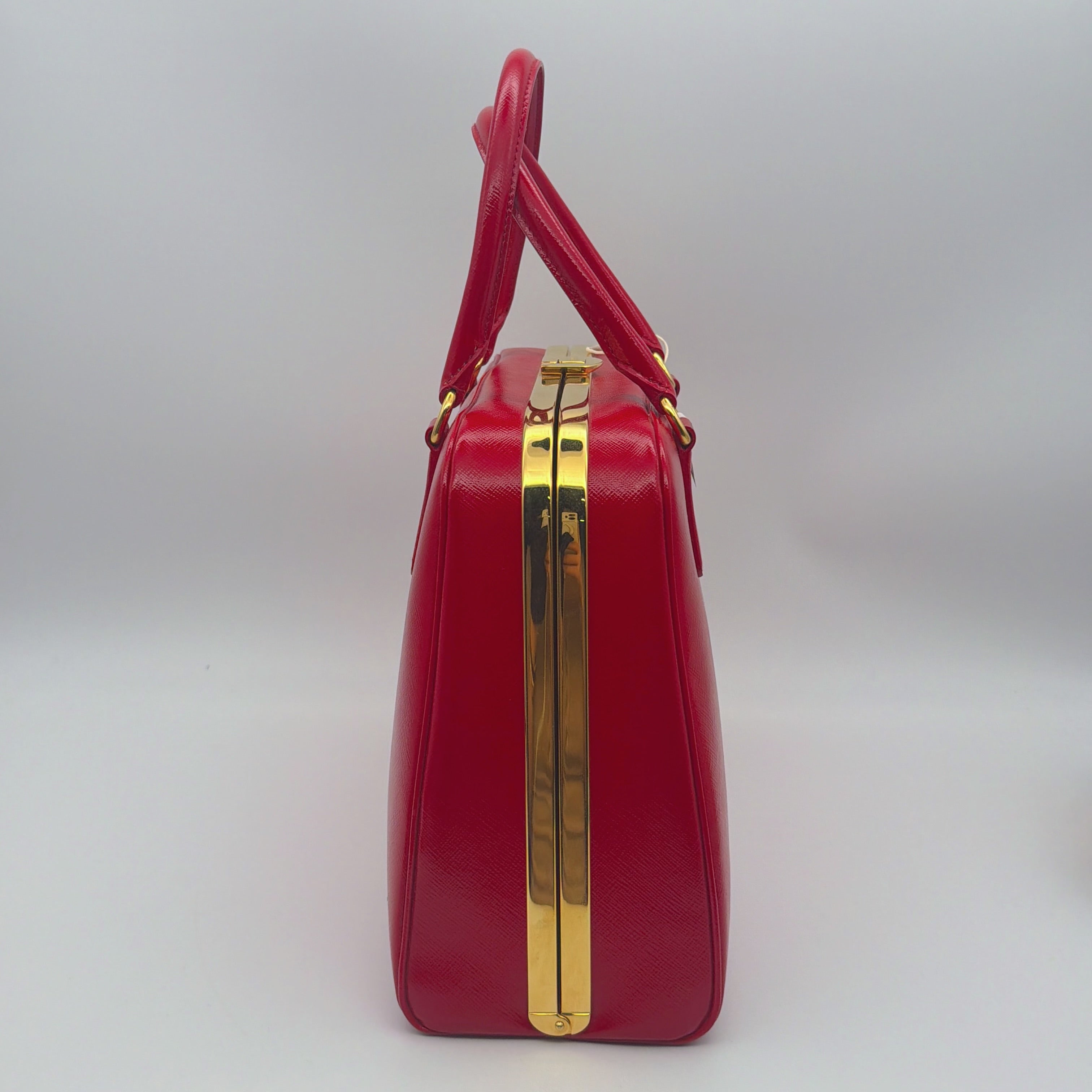 Prada Red Clutch