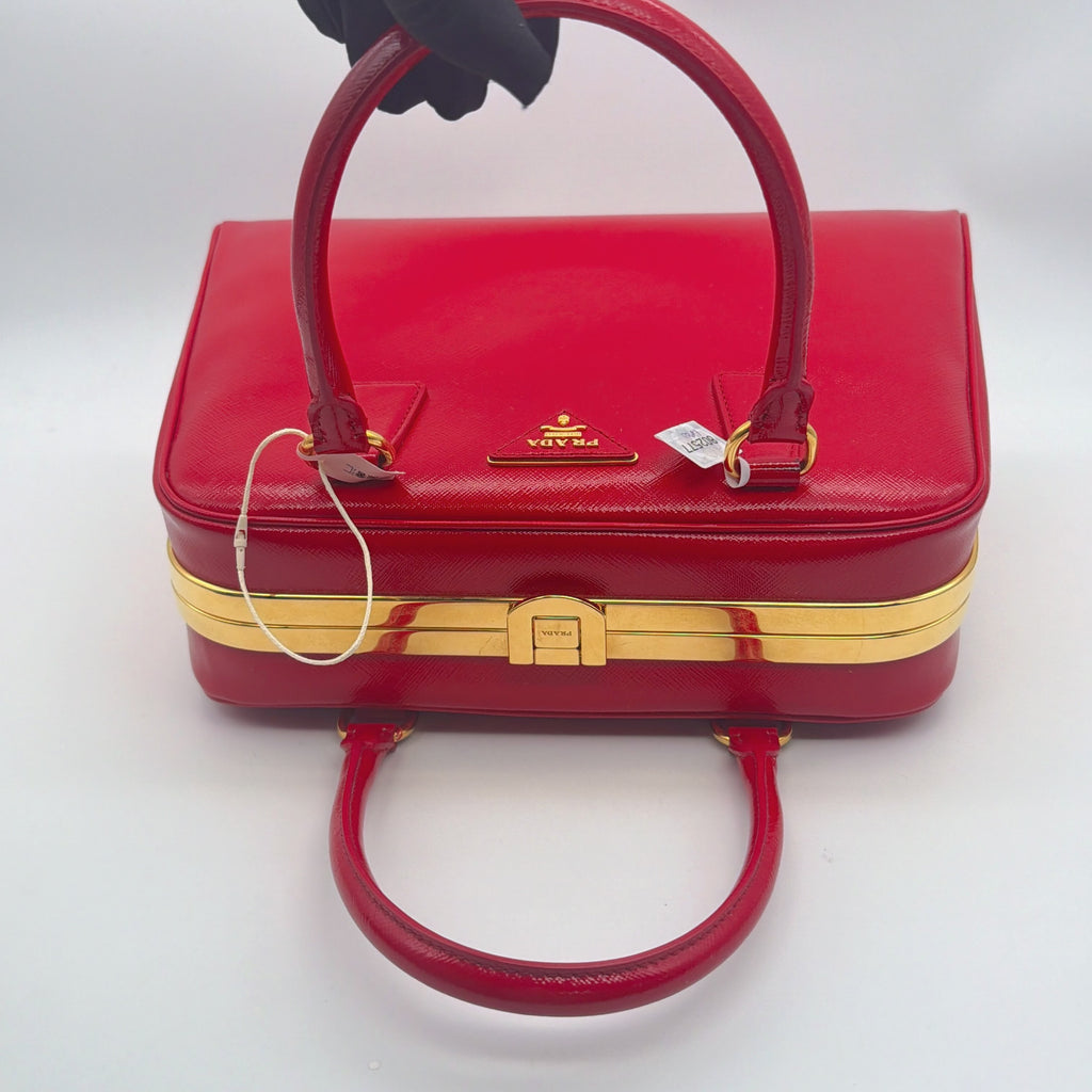 Prada Red Clutch