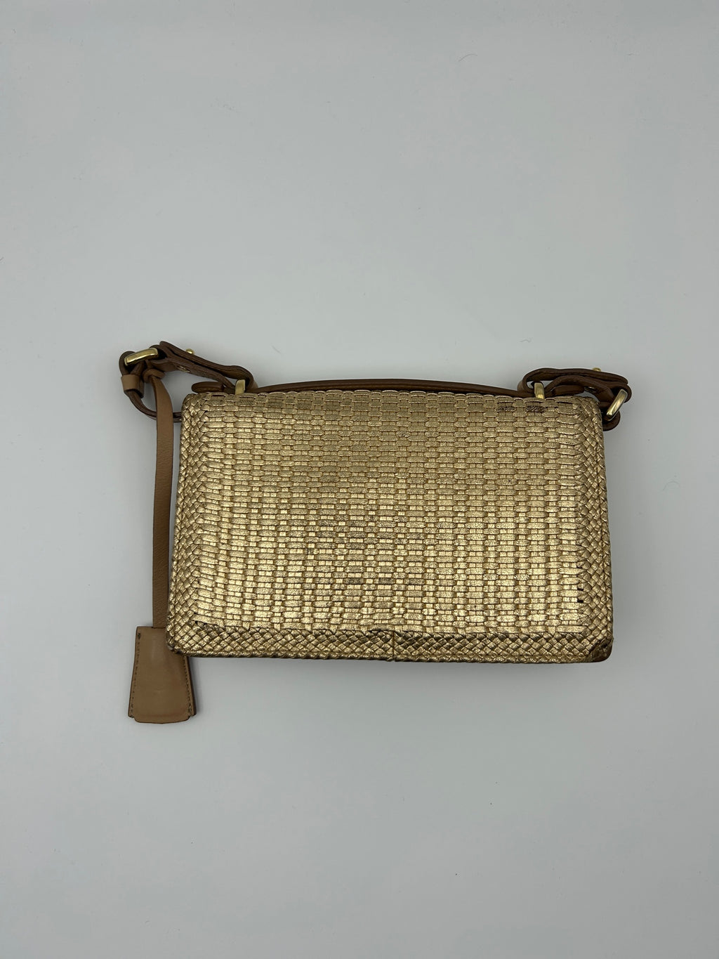 Salvatore Ferragamo Gold Crossbody