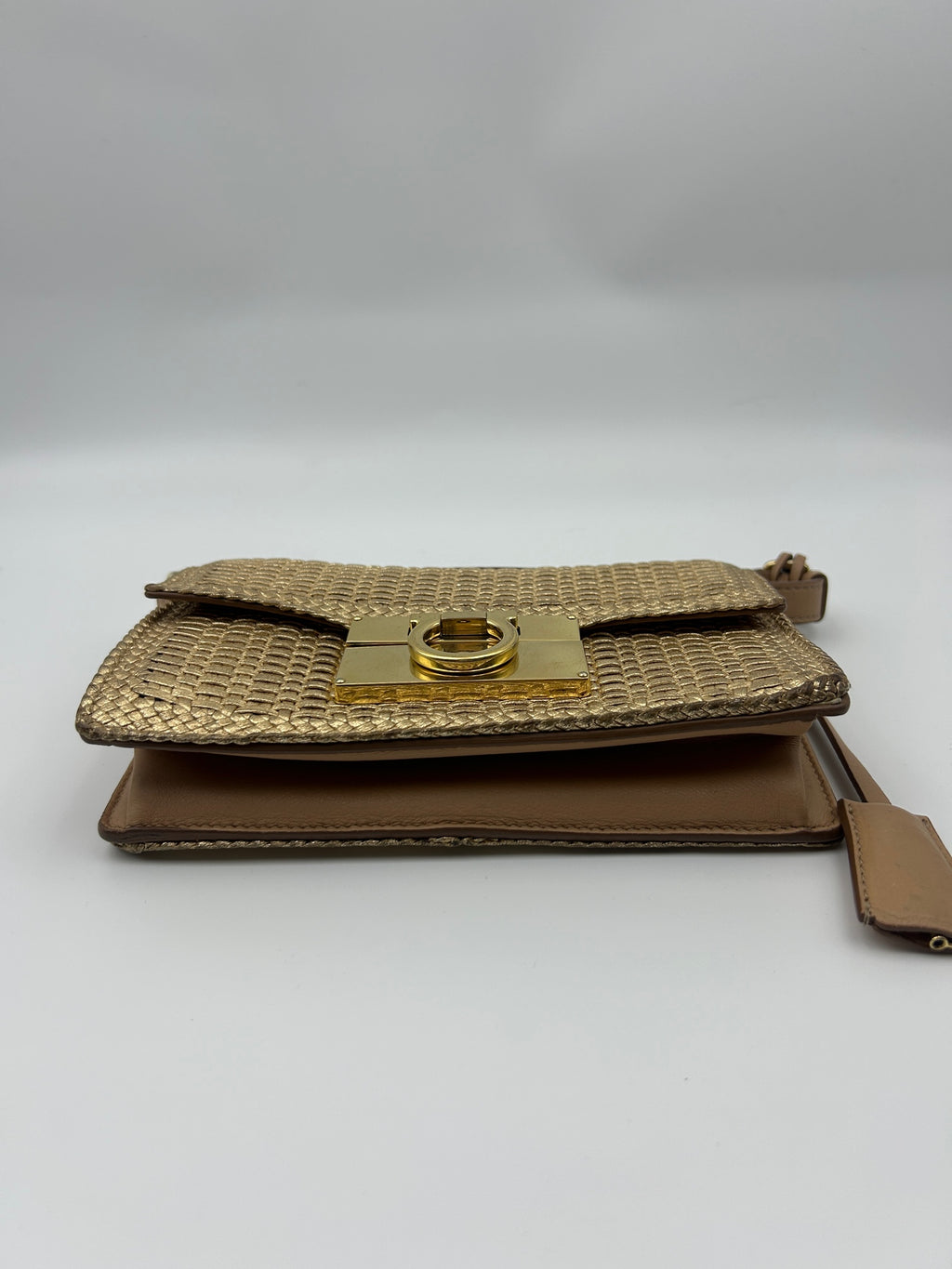 Salvatore Ferragamo Gold Crossbody