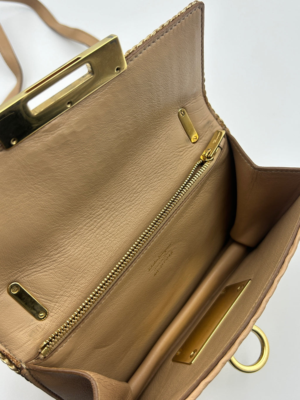 Salvatore Ferragamo Gold Crossbody