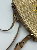 Salvatore Ferragamo Gold Crossbody