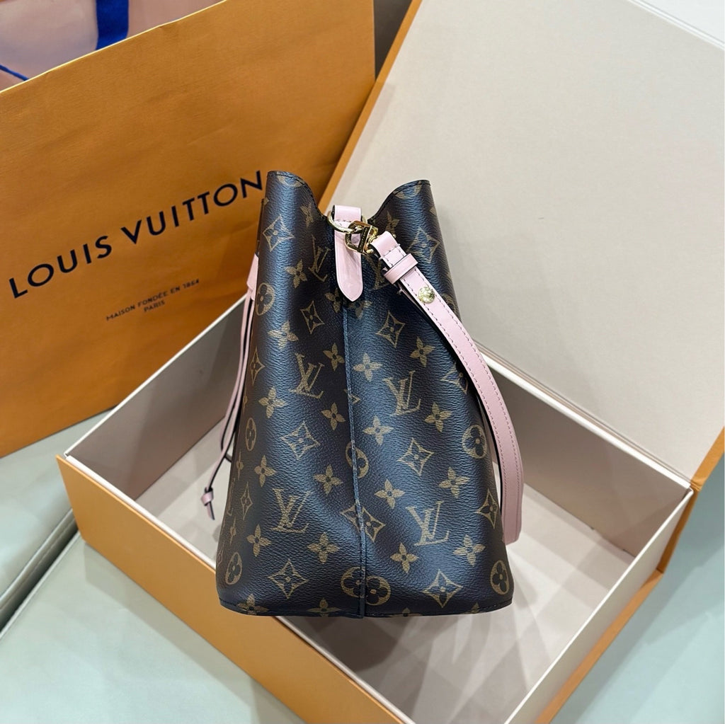 Louis Vuitton Pink Bucket & Drawstring Bag