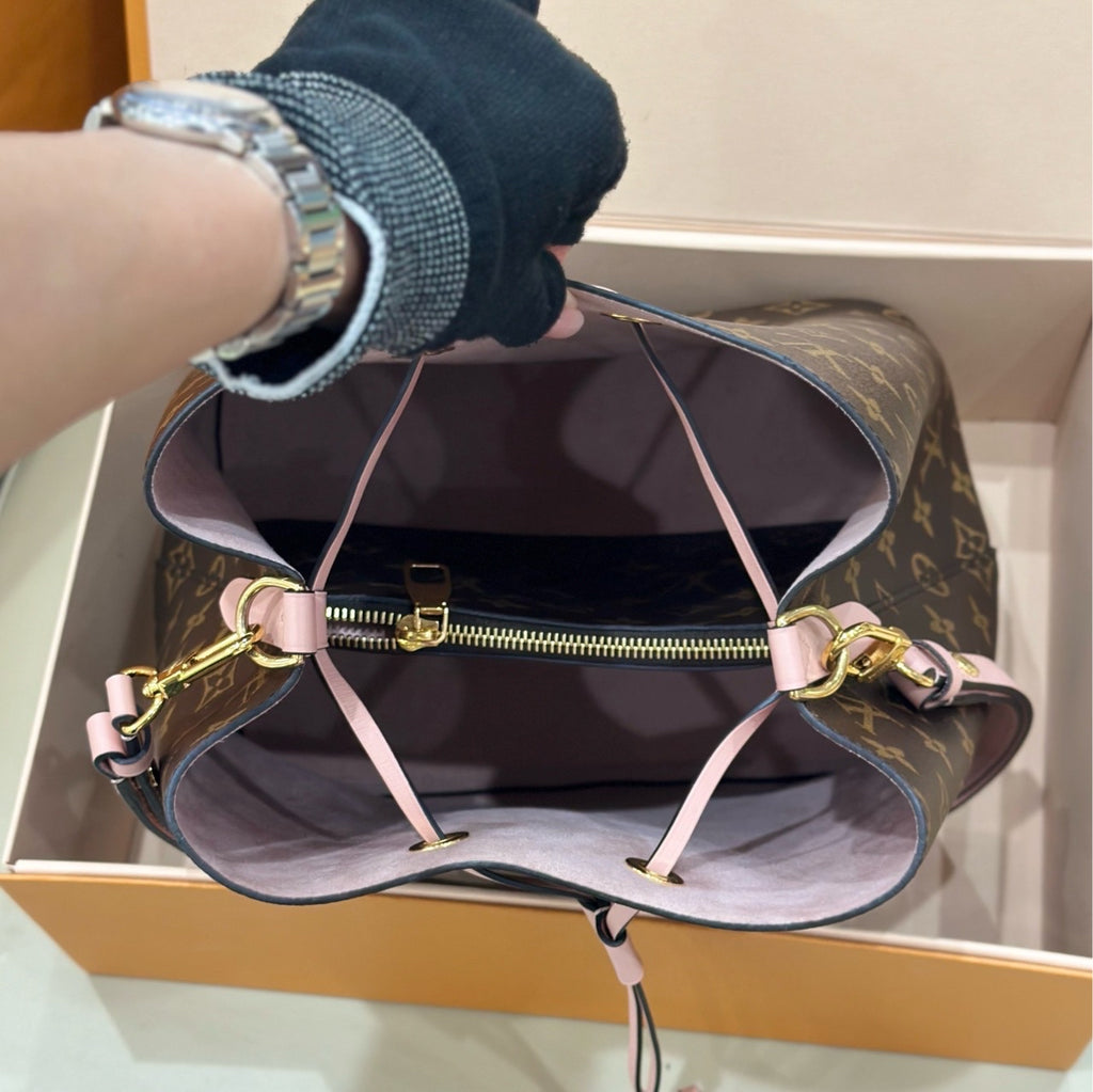 Louis Vuitton Pink Bucket & Drawstring Bag