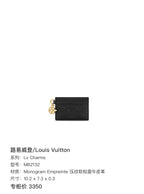 Louis Vuitton Black 10.2 x 7.3 x 0.3