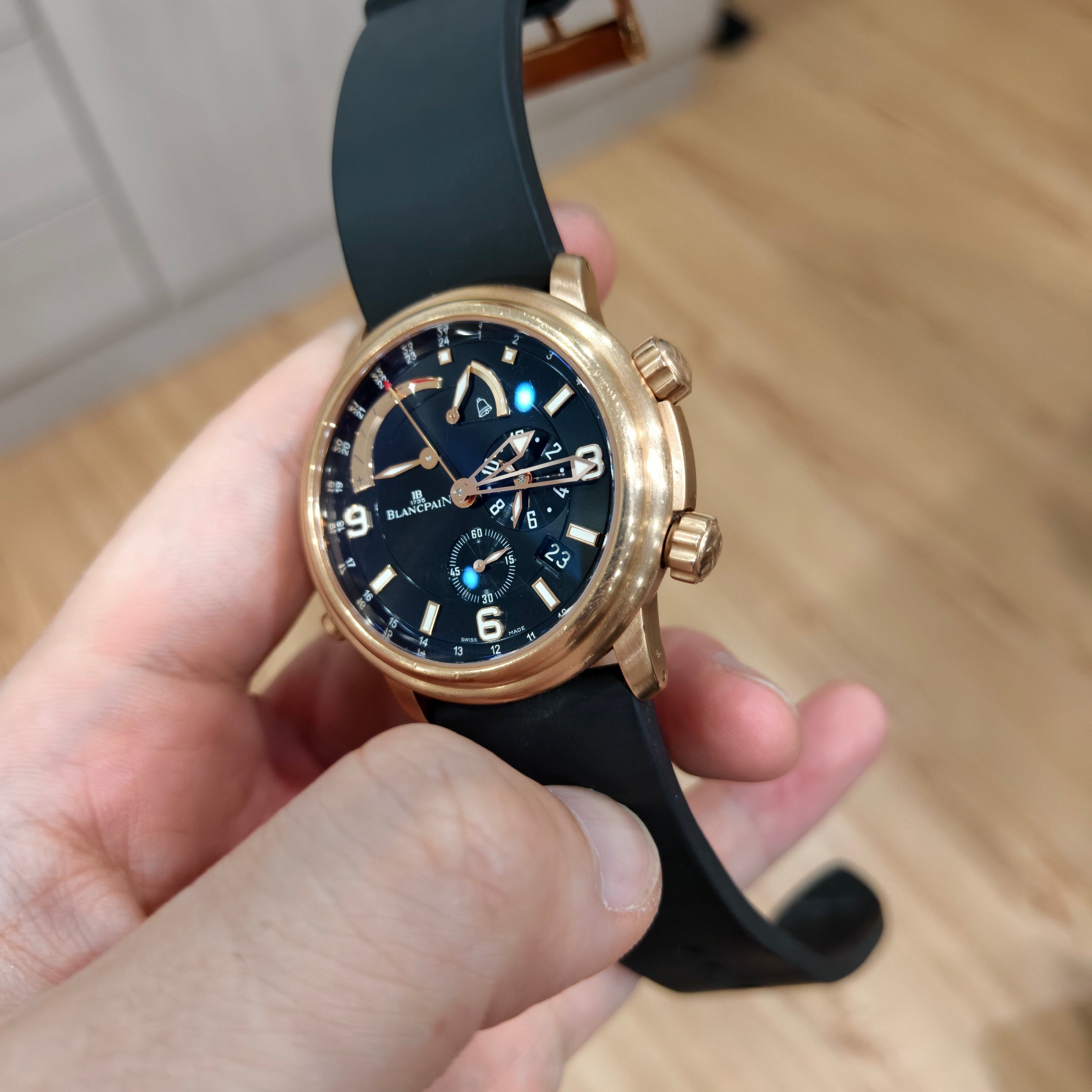 Blancpain Leader Rose gold Automatic (self-winding) watch 40 millimeters 2841-36B30-64B