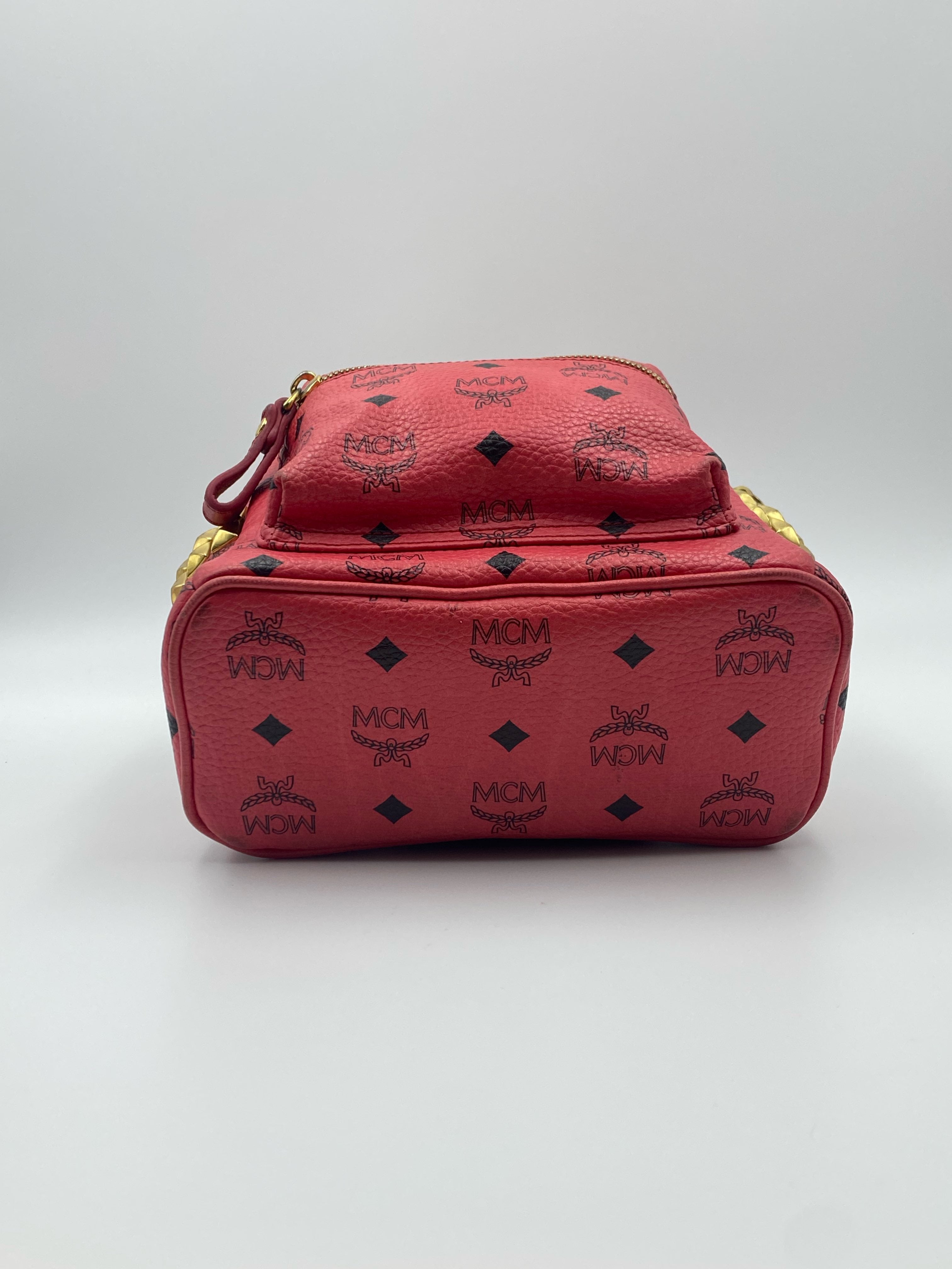 MCM Red Backpack