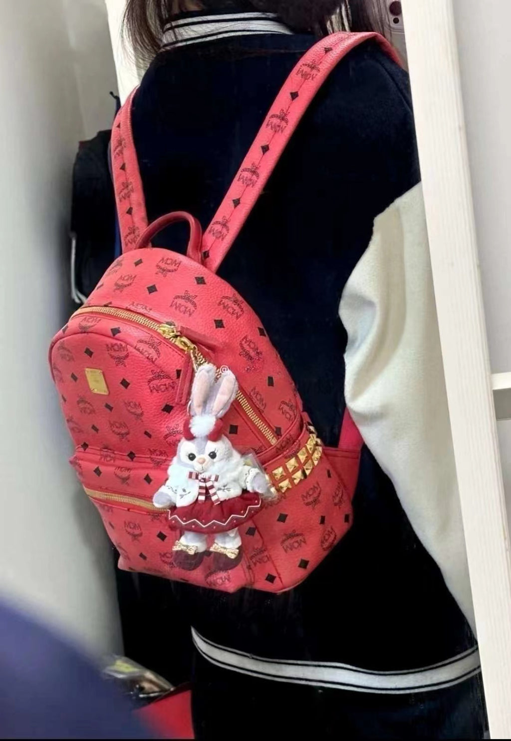 MCM Red Backpack