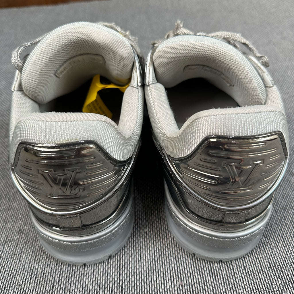 Louis Vuitton Leather Silver Skate shoes