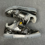 Louis Vuitton Leather Silver Skate shoes