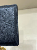 Louis Vuitton Black 10.2 x 7.3 x 0.3