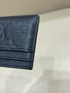 Louis Vuitton Black 10.2 x 7.3 x 0.3
