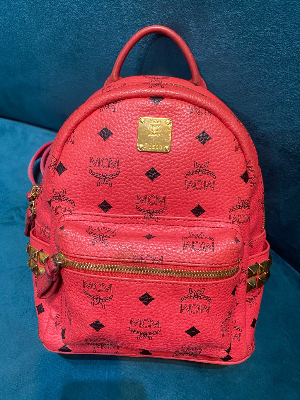 MCM Red Backpack