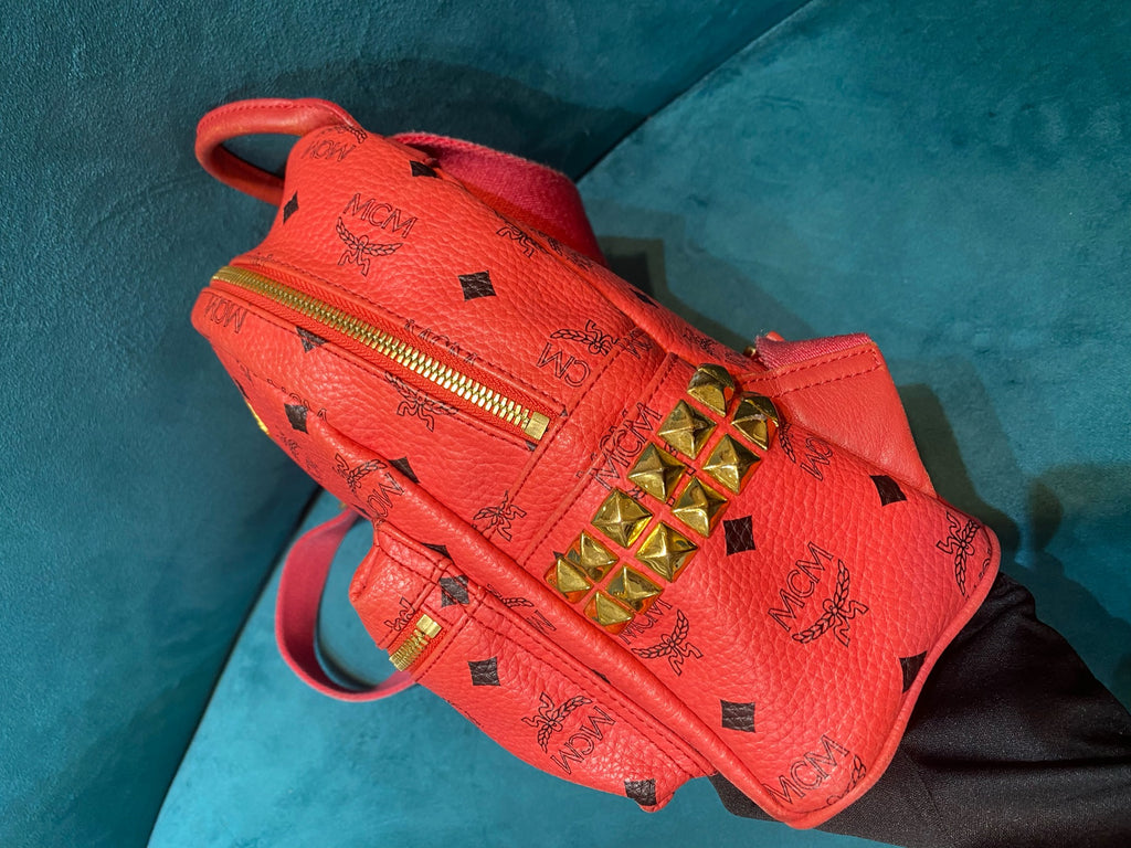 MCM Red Backpack