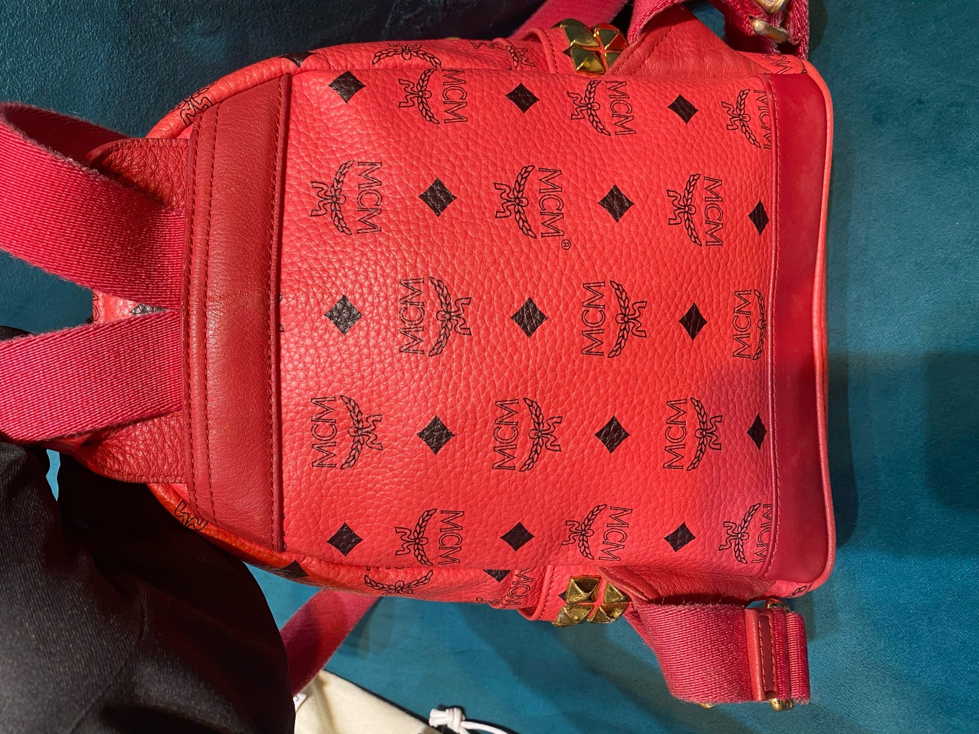 MCM Red Backpack