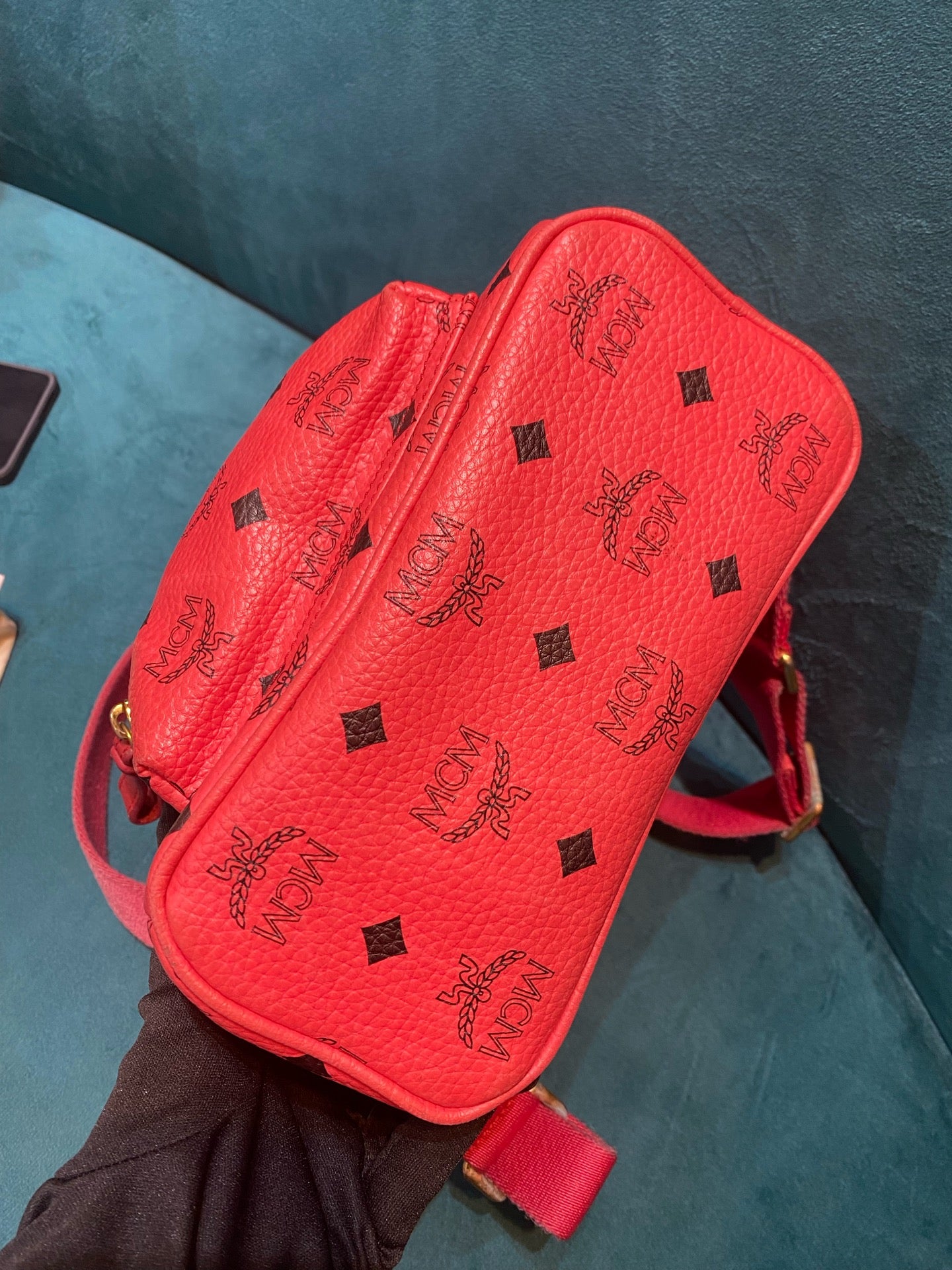 MCM Red Backpack