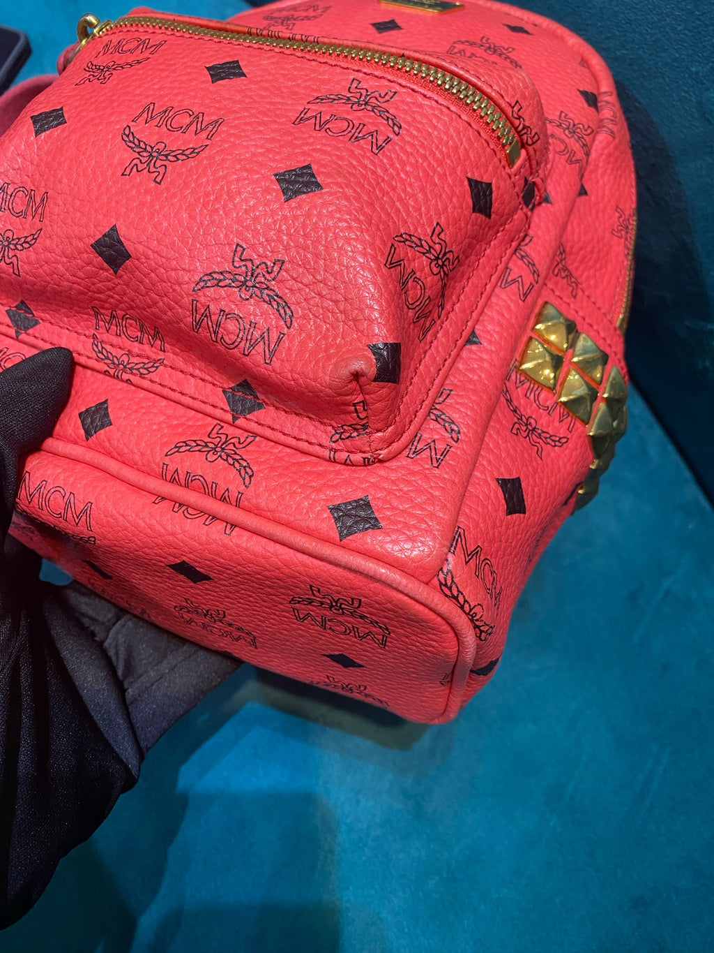 MCM Red Backpack