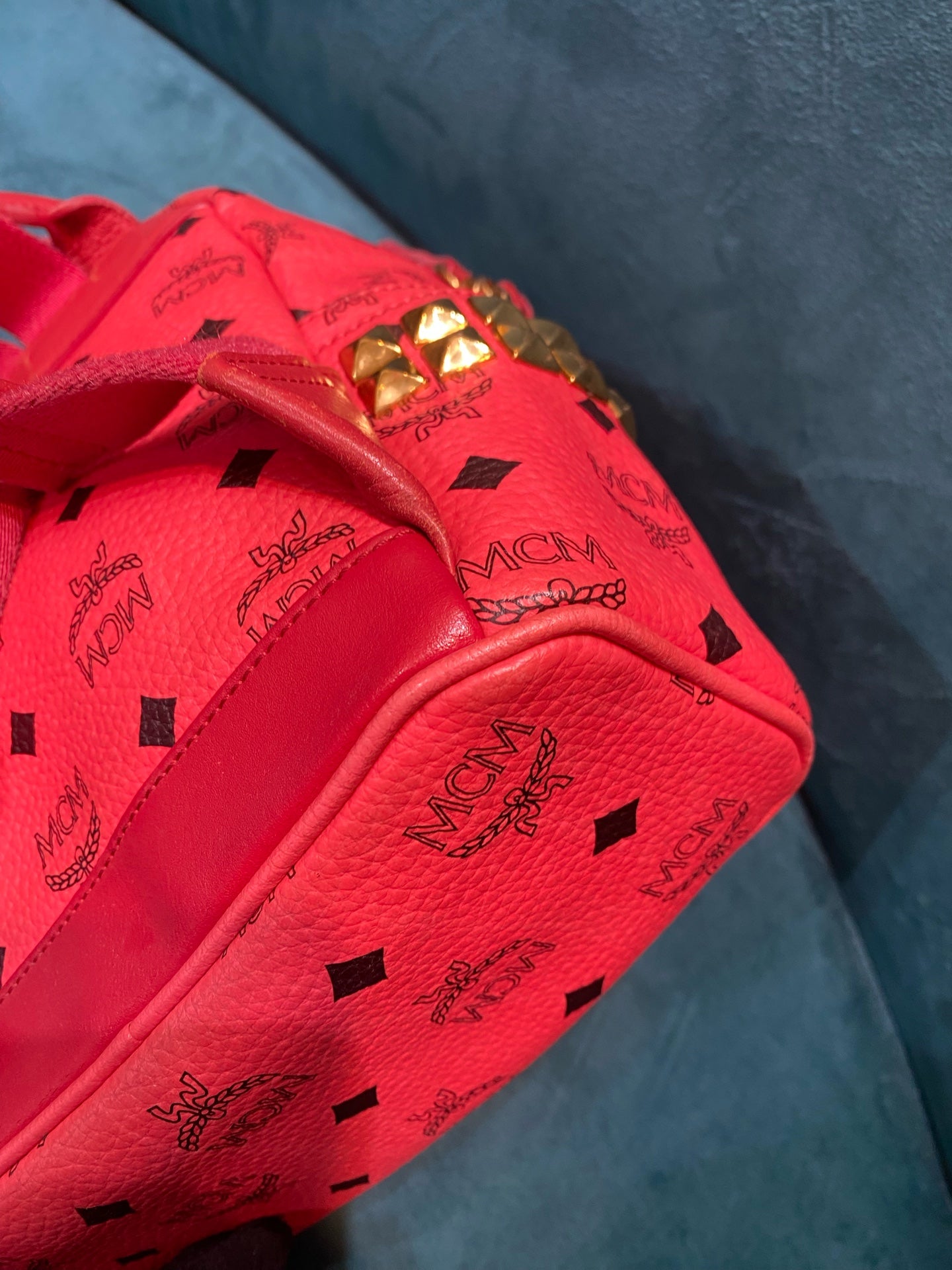 MCM Red Backpack
