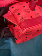 MCM Red Backpack