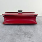 Celine Classic Medium-Size Polished Calfskin Handbag Leather Red 189173DLS.27ED