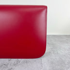 Celine Classic Medium-Size Polished Calfskin Handbag Leather Red 189173DLS.27ED