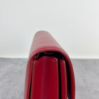 Celine Classic Medium-Size Polished Calfskin Handbag Leather Red 189173DLS.27ED