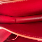 Celine Classic Medium-Size Polished Calfskin Handbag Leather Red 189173DLS.27ED