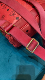 MCM Red Backpack