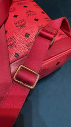 MCM Red Backpack