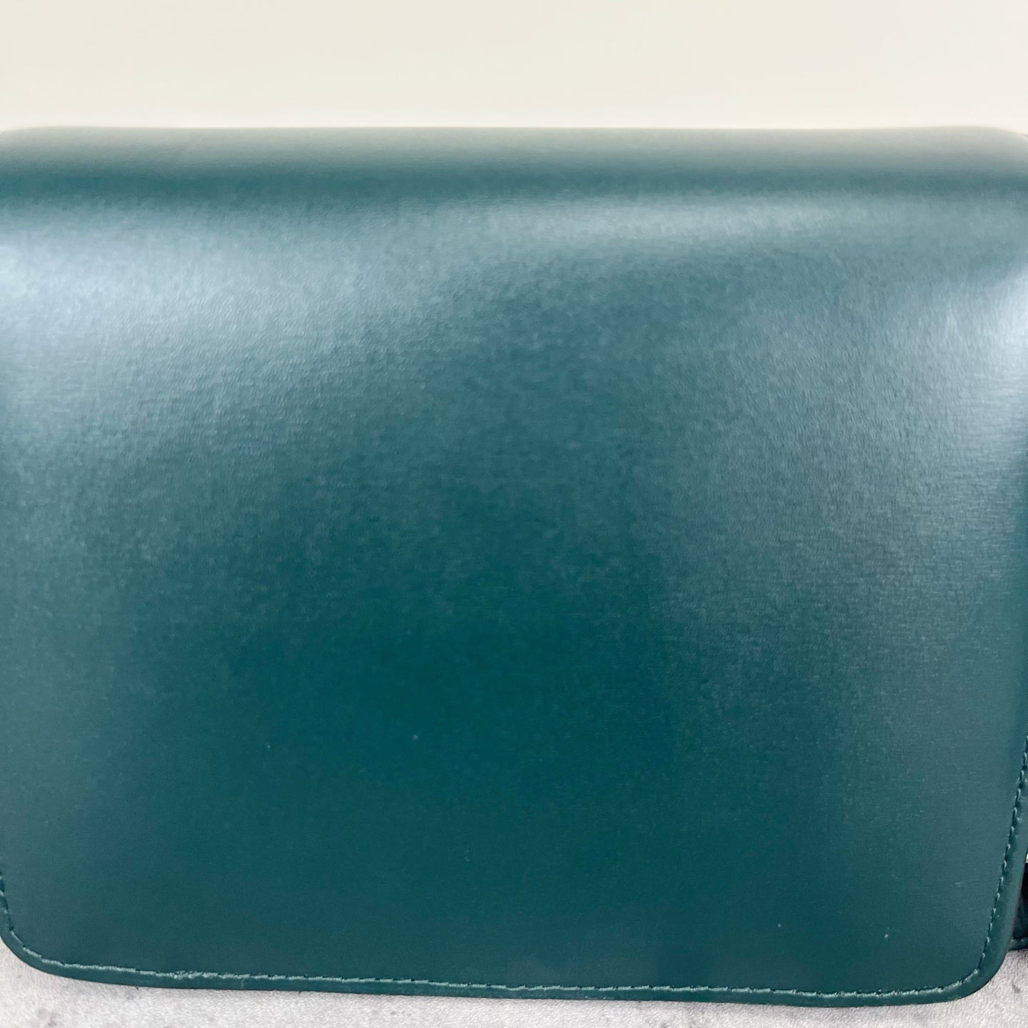 Celine Classic Medium-Size Polished Calfskin Handbag Green 189173DLS.31AN