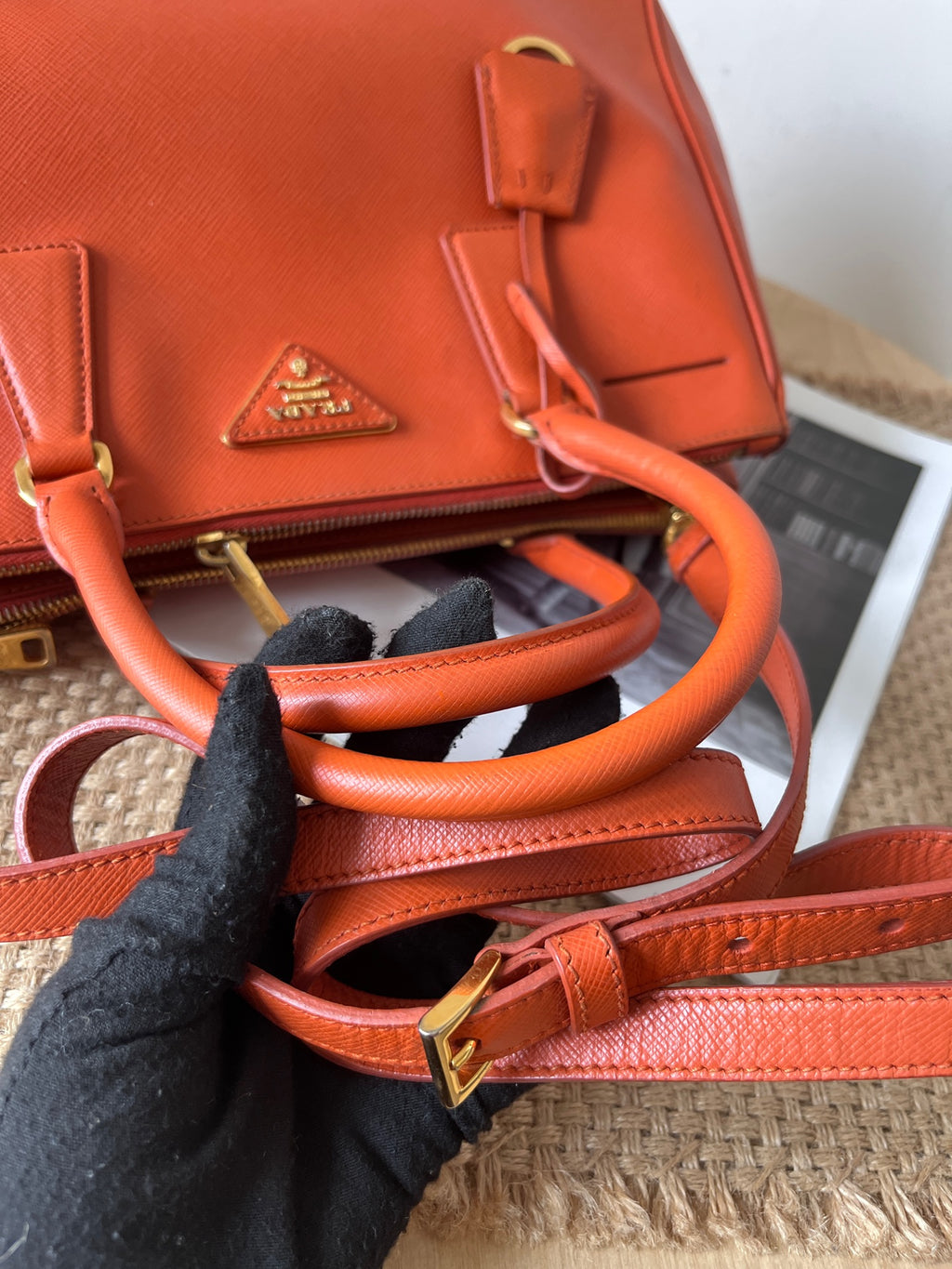 Prada Leather Orange