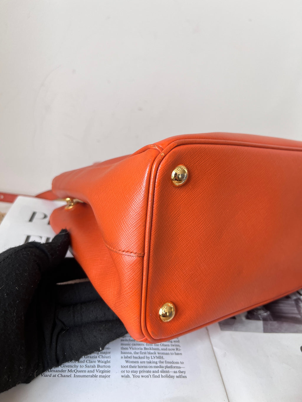 Prada Leather Orange