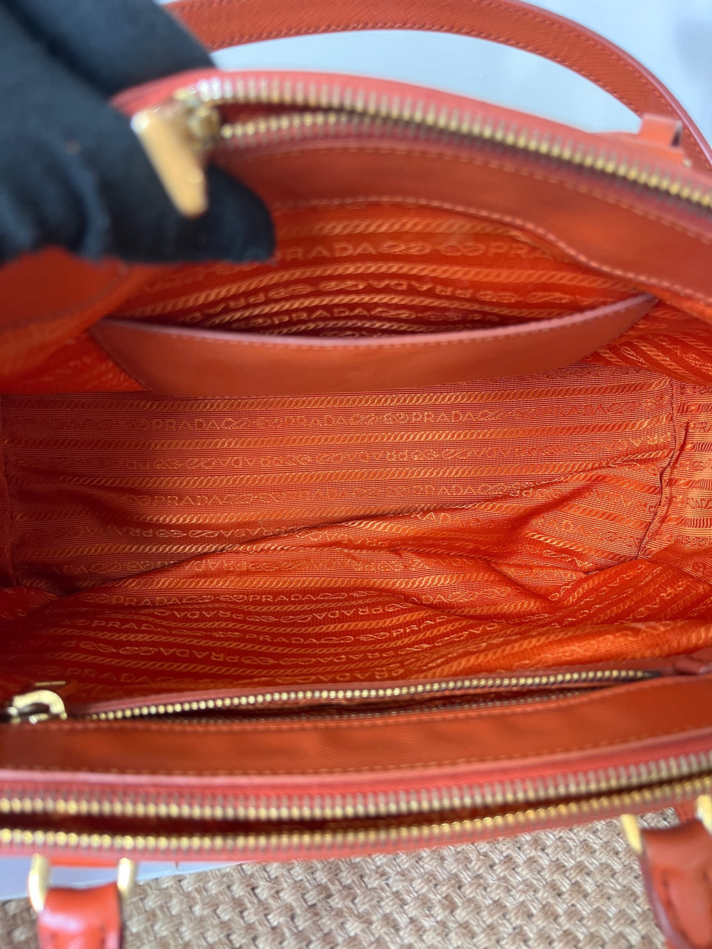 Prada Leather Orange