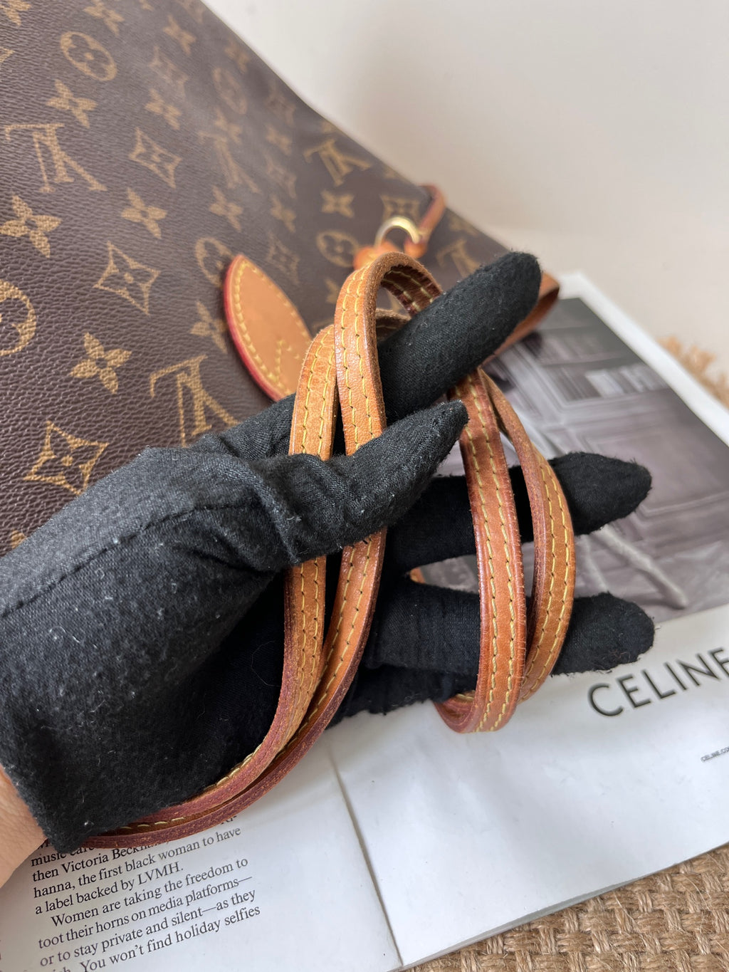 Louis Vuitton Leather Tote