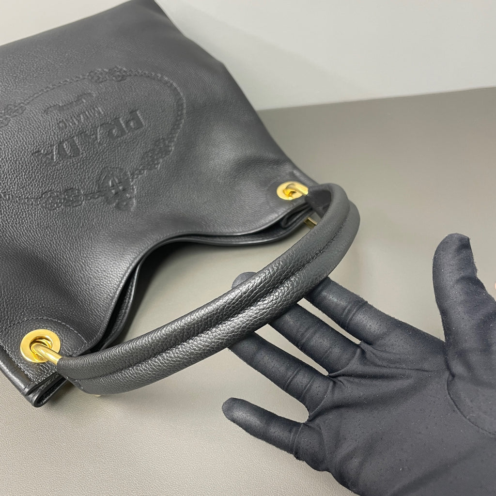 Prada Leather Black Satchel
