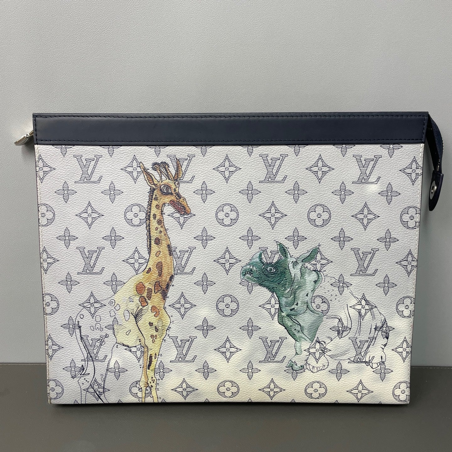 Louis Vuitton Canvas Black Clutch