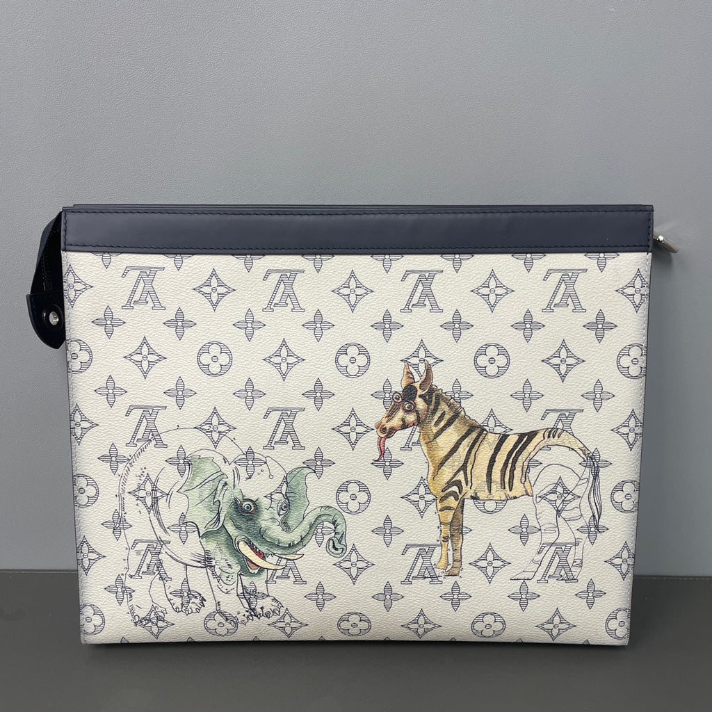 Louis Vuitton Canvas Black Clutch