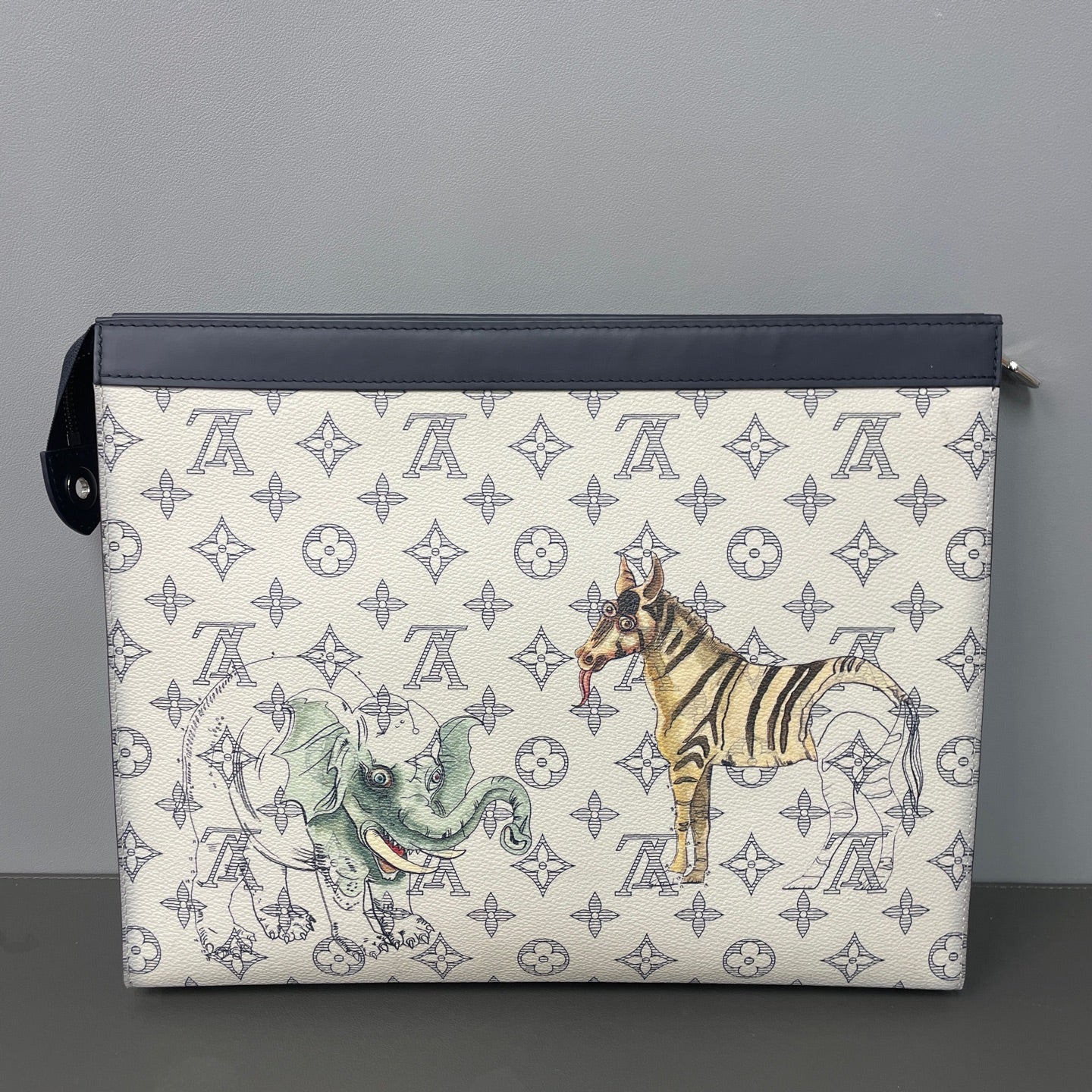 Louis Vuitton Canvas Black Clutch