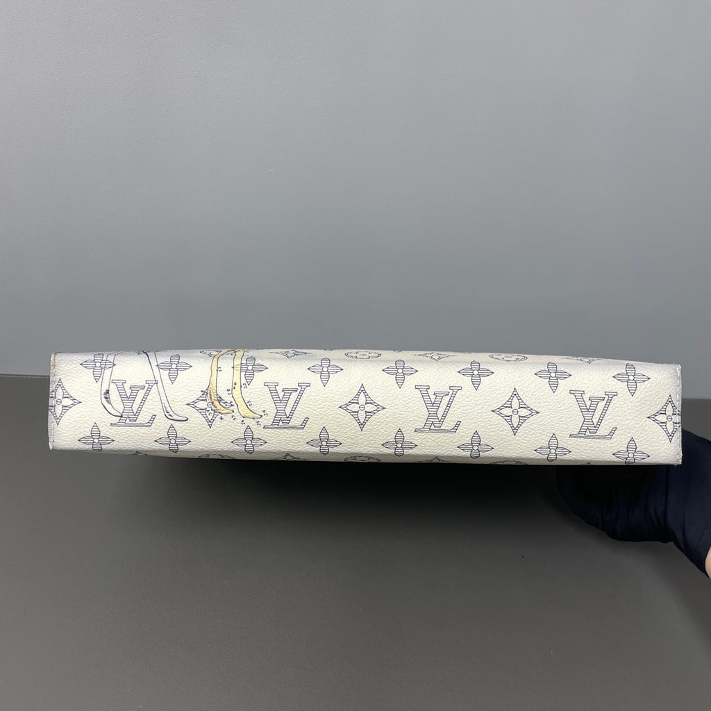 Louis Vuitton Canvas Black Clutch